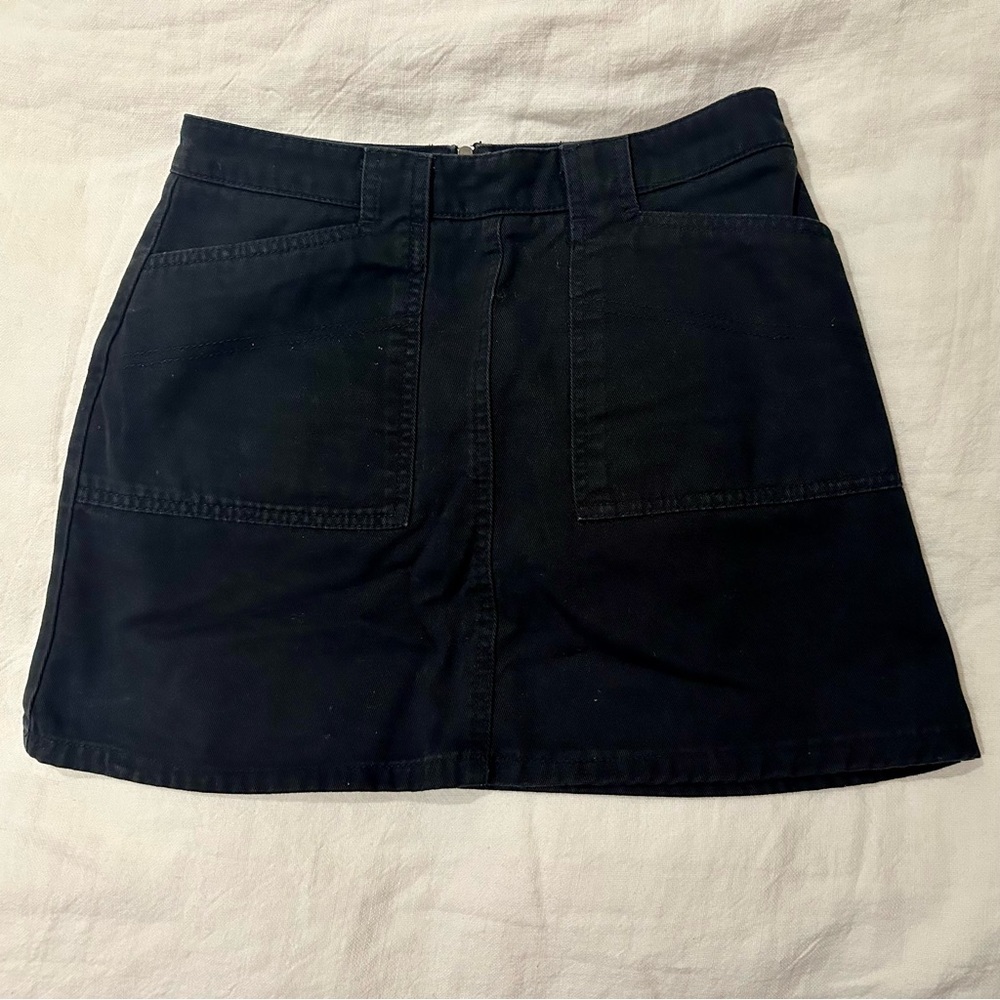 BDG Black Denim Mini Skirt